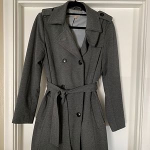 GAP Gray Soft Trench Coat